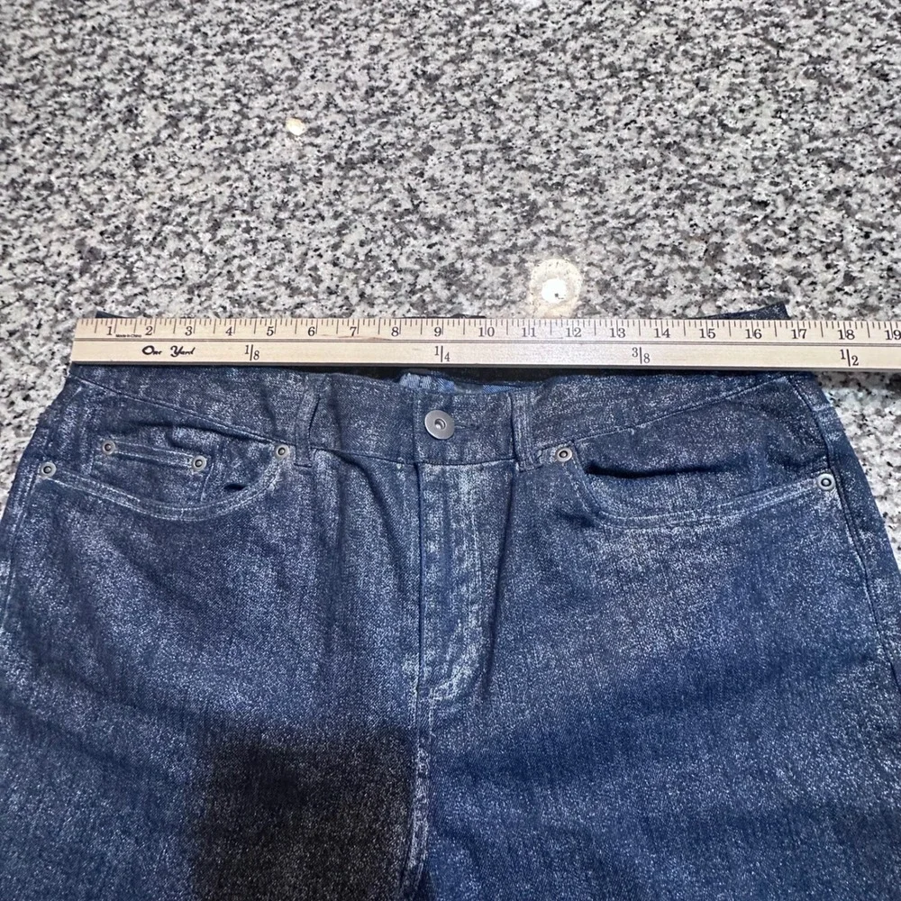 Skye's the Limit‎ Women's Black Shiny Denim Jeans Sz 14 Cowgirl Straight Leg